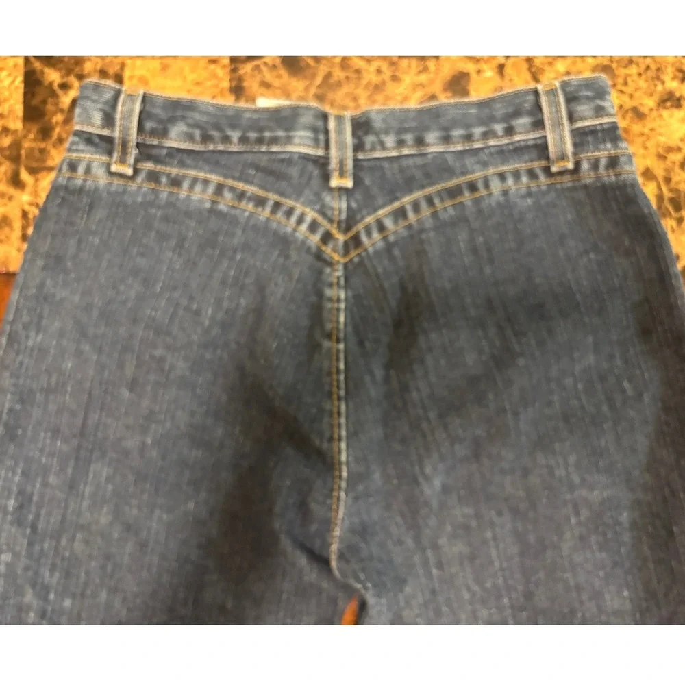 Rockies Natural‎ Rise Jeans Womens 8XL Dark Wash Western V-Yoke Straight